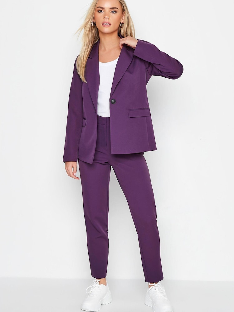 Lila - Pixiegirl Petite Scuba-Blazer aus Krepp - Bild 2 von 4 Lila - Pixiegirl Petite Scuba-Blazer aus Krepp - Bild 2 von 4