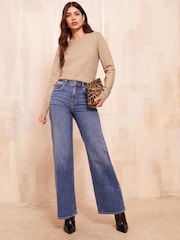 Friends Like These Camel Long Sleeve Crew Neck Jumper - Image 3 of 4