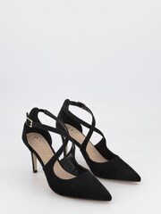 Office Black Myla Cross Strap Court Shoe - Image 1 of 4