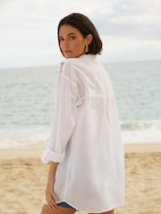 Lipsy Strandhemd mit Lochstickereien - Bild 2 von 4