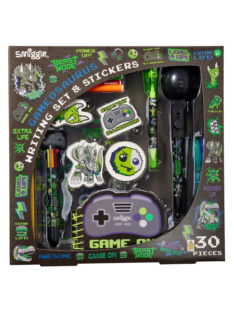 Smiggle Black Character Colouring and Writing Set - Image 1 of 2
