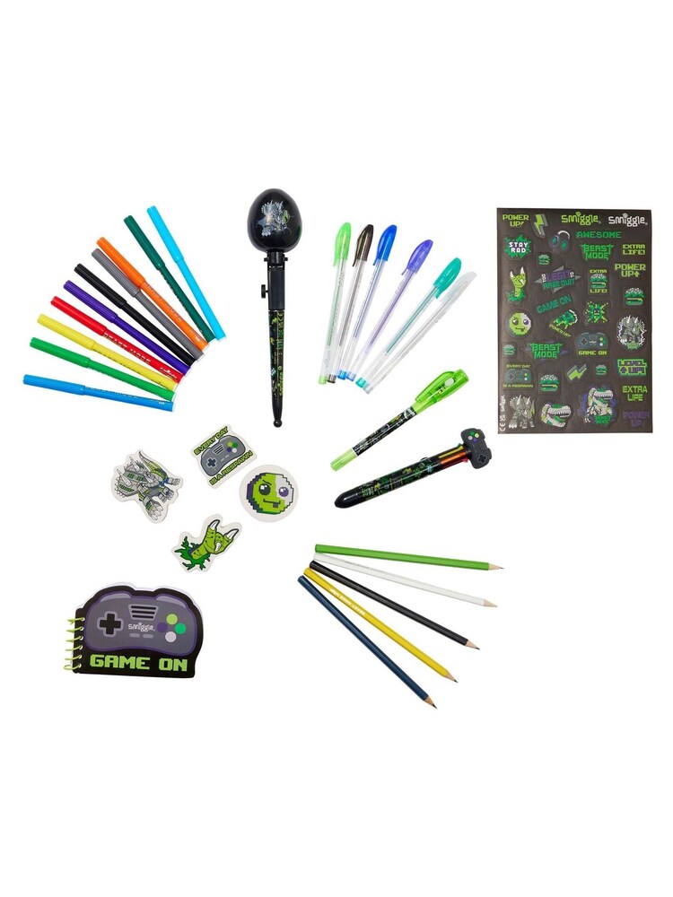 Smiggle Black Character Colouring and Writing Set - Image 2 of 2