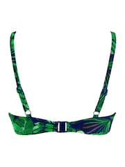 Pour Moi Blue Padded Pacific Beach Bikini Top - Image 4 of 4