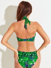 Pour Moi Blue Halter Pacific Beach Bikini Top - Image 3 of 5