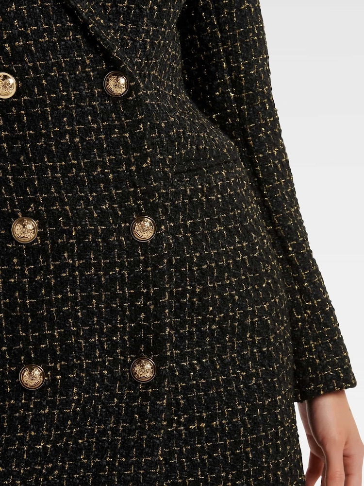 Forever New Black Betty Tweed Blazer Dress - Image 5 of 5 Forever New Black Betty Tweed Blazer Dress - Image 5 of 5
