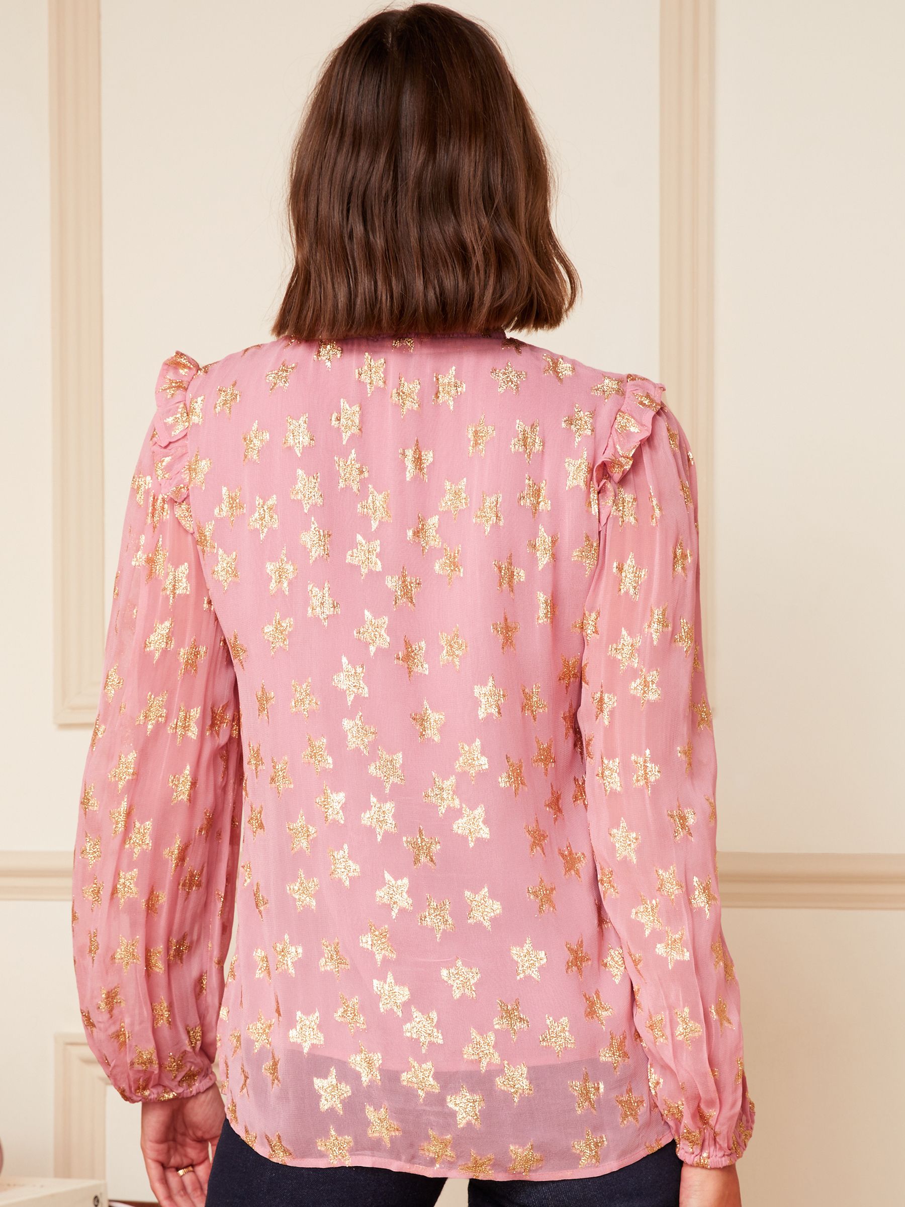 Crush Embroidered Blouse Pink Hearts Online | Zimmermann