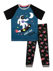 Harry Bear Black Slogan Pyjama Set - Image 1 of 3