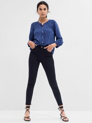 Gap Black High Waisted Universal Legging Jeans - Image 1 of 4