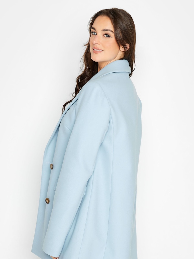 Long Tall Sally Blue Double Breasted Jacket - Image 1 of 4