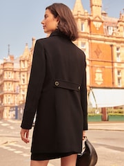 Love & Roses Black Premium Double Breasted Dolly Coat - Image 2 of 4