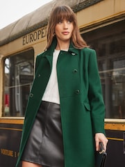 Love & Roses Green Premium Double Breasted Dolly Coat - Image 1 of 4
