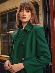 Love & Roses Green Premium Double Breasted Dolly Coat - Image 2 of 4