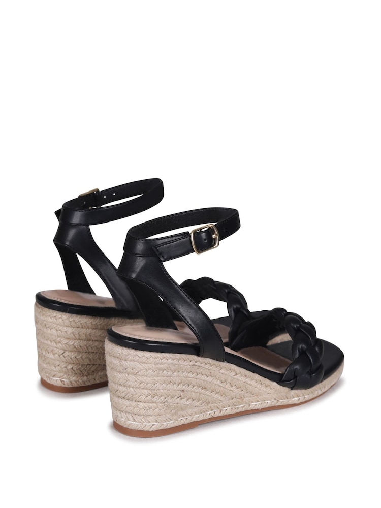 Schwarz - Linzi Megan Schuhe mit Flechtriemen und Seilkeilabsatz - Bild 4 von 4 Schwarz - Linzi Megan Schuhe mit Flechtriemen und Seilkeilabsatz - Bild 4 von 4