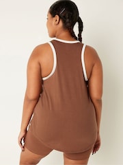Victoria's Secret PINK Soft Cappuccino Brown Everyday Ringer Tank - Image 2 of 4