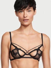 Victoria's Secret Black Open Cup Demi Bra - Image 1 of 2