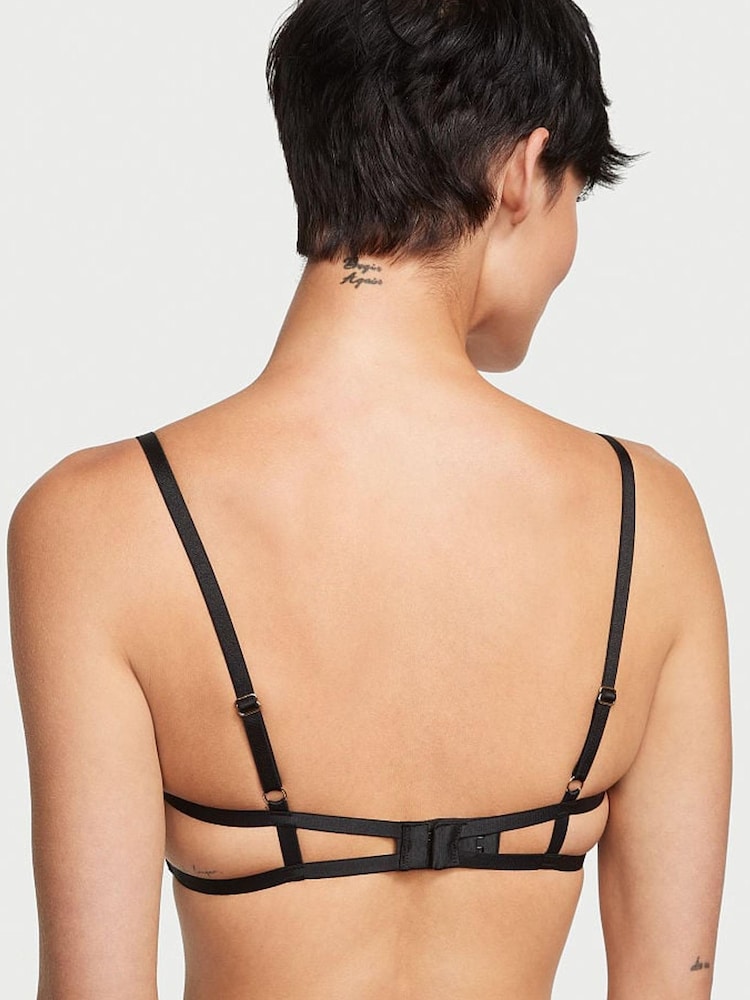 Victoria's Secret Black Open Cup Demi Bra - Image 2 of 2