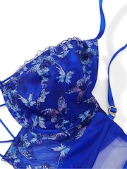 Victoria's Secret Blue Oar Longline Embroidered Bra - Image 4 of 4