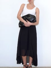 Religion Black High Low Midi Skirt Abstract Animal Prints - Image 5 of 5