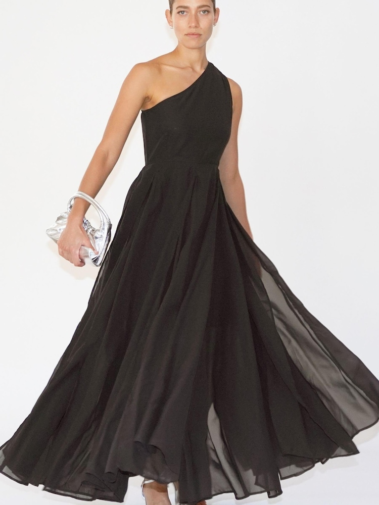 Religion Black One Shoulder Maxi Dress With Full Skirt - Image 1 of 5