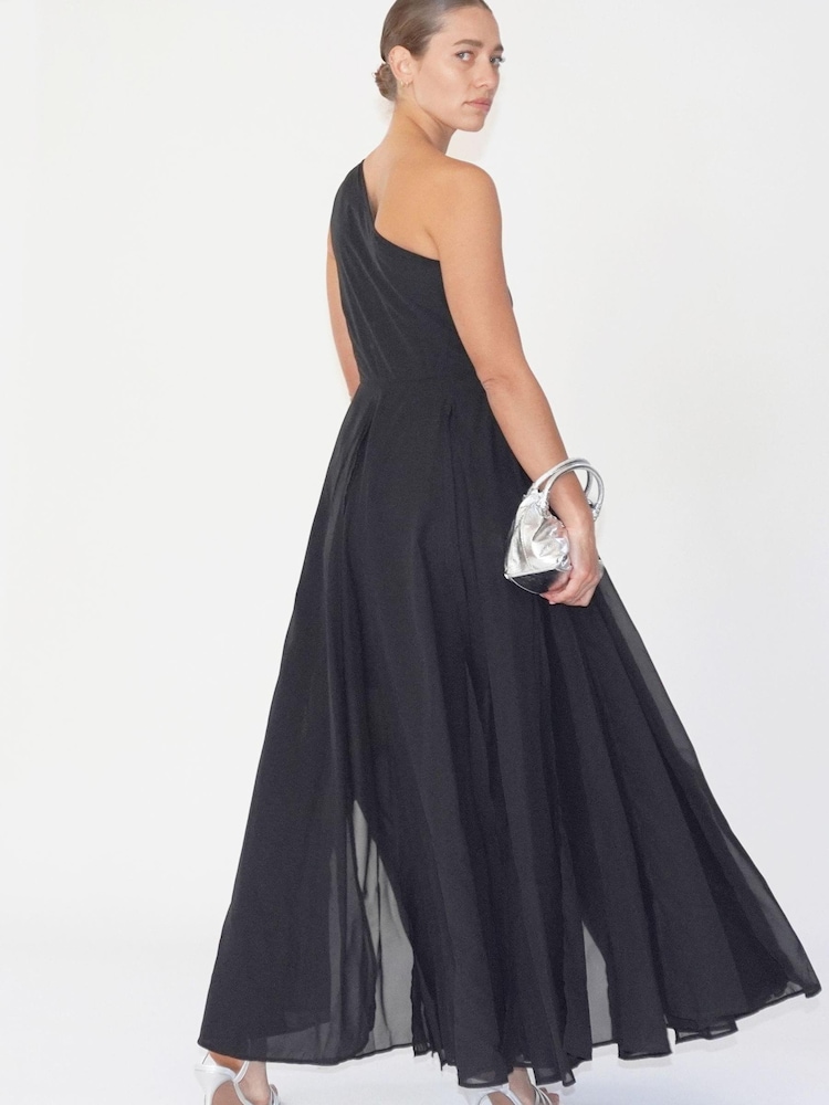 Religion Black One Shoulder Maxi Dress With Full Skirt - Image 2 of 5