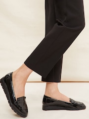 Friends Like These Black Wide FIt Tassel Comfort Slip On Loafer - Image 1 of 2