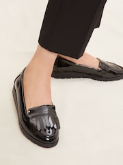 Friends Like These Black Wide FIt Tassel Comfort Slip On Loafer - Image 2 of 2