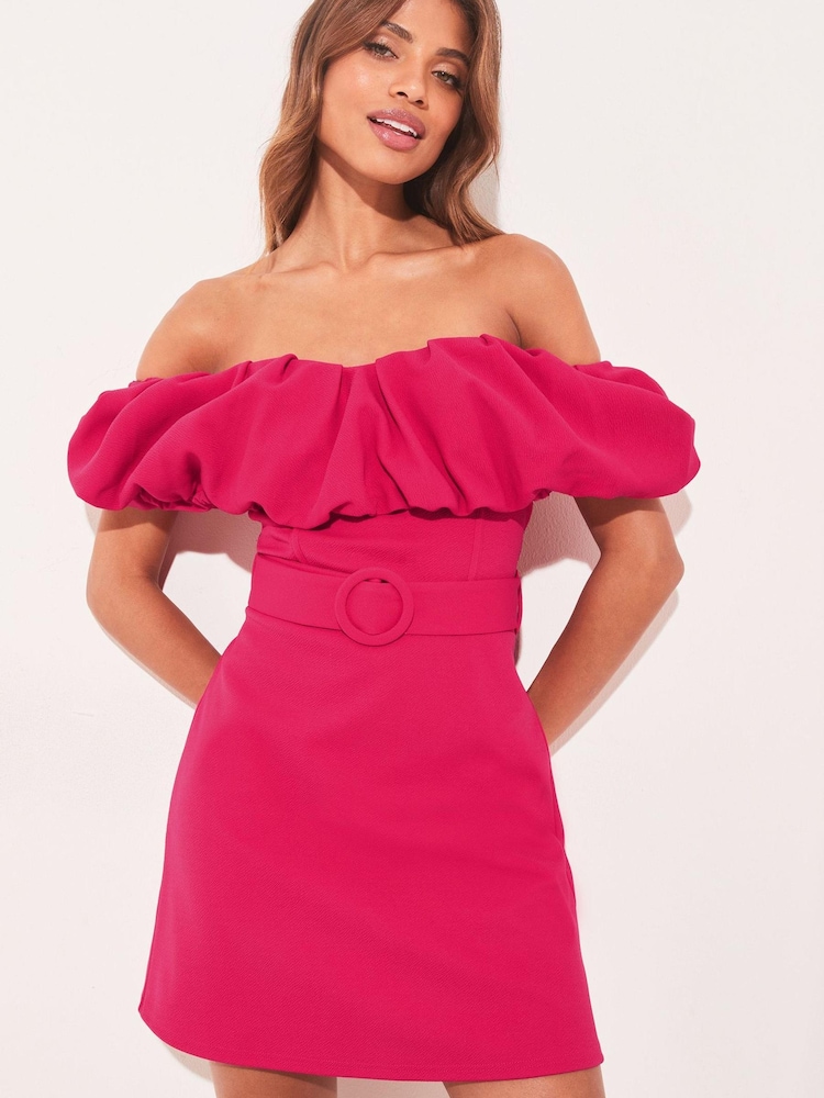 Mini Dress Lipsy Pink Bardot Dress Buy Lipsy Pink Petite Belted