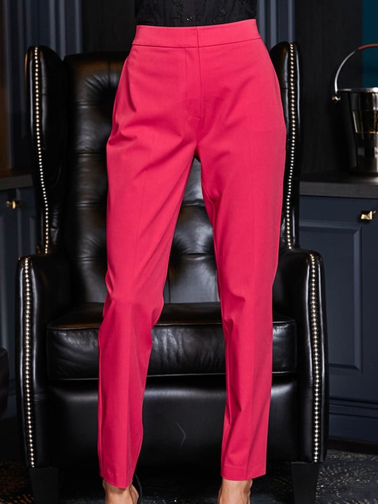 Sosandar Pink Tuxedo Trouser - Image 1 of 5