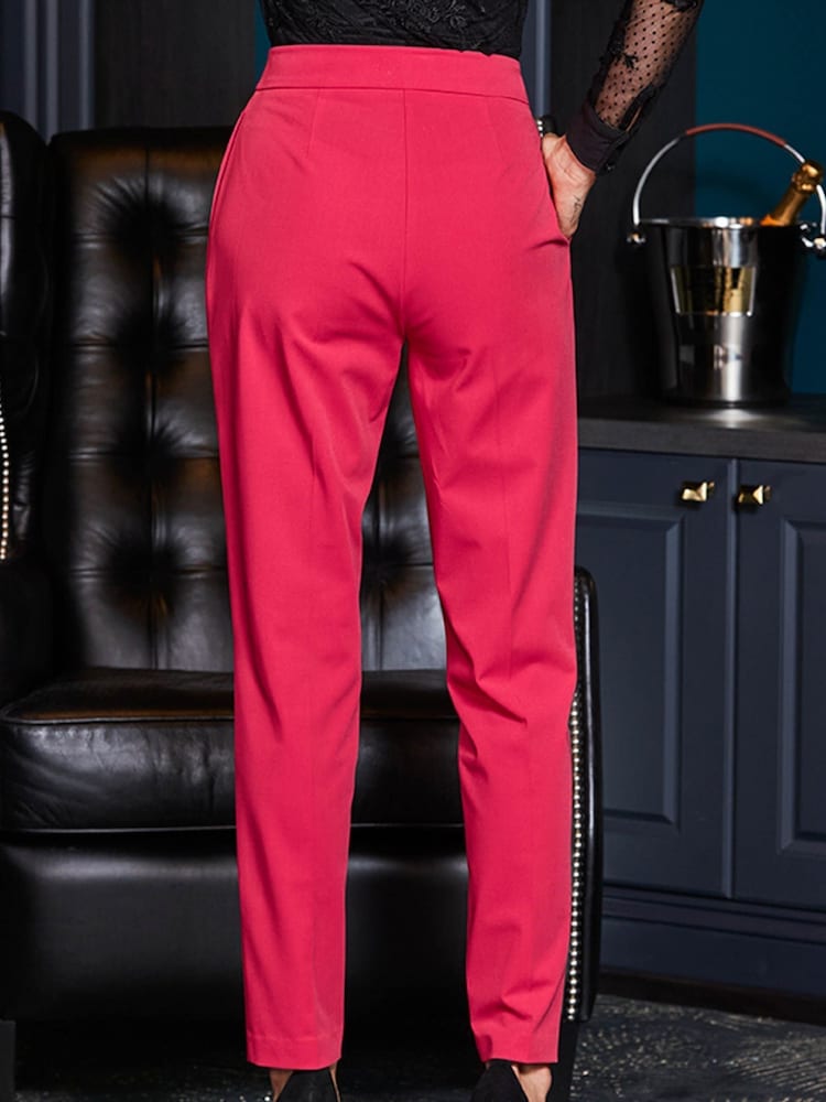 Sosandar Pink Tuxedo Trouser - Image 2 of 5