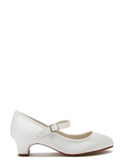 Rainbow Club Ivory Verity Satin Bridesmaid Shoes - Kids - Image 1 of 5
