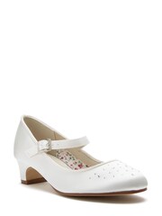 Rainbow Club Ivory Verity Satin Bridesmaid Shoes - Kids - Image 2 of 5