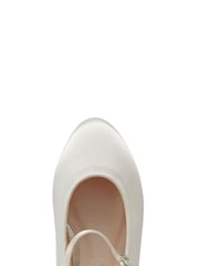 Rainbow Club Ivory Binx Satin Bridesmaid Shoes - Kids - Image 4 of 4