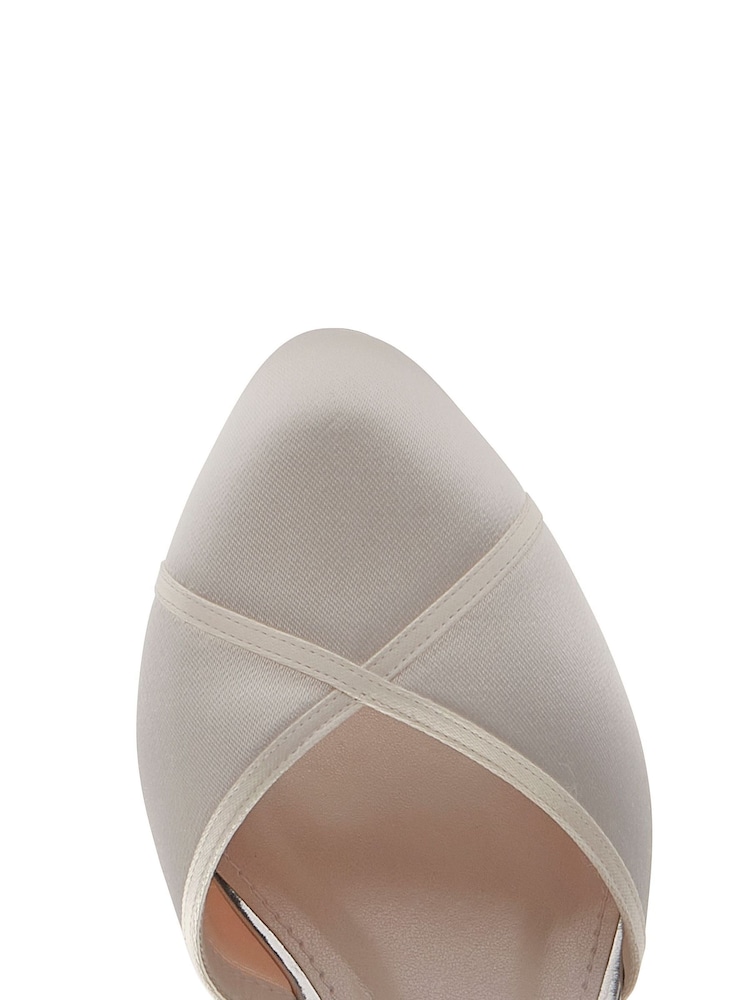 Rainbow Club Ivory Wide FIt Wedding Wide FIt Shirley Bridal Satin Shoes - Image 4 of 4