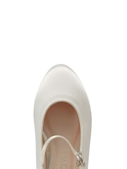 Rainbow Club Ivory Binx Satin Bridesmaid Shoes - Infants - Image 4 of 4
