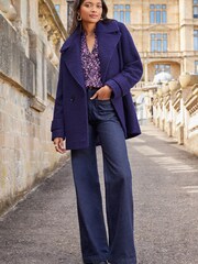 Violet - Love & Roses Manteau oversize à col bouclé - Image 4 of 4