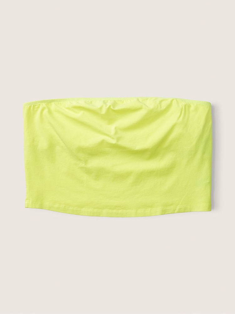 Victoria's Secret PINK Electro Yellow Cotton Tube Top - Image 4 of 4