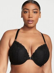 Victoria's Secret Black Lightly Lined Demi Racerback Bra - Image 1 of 3