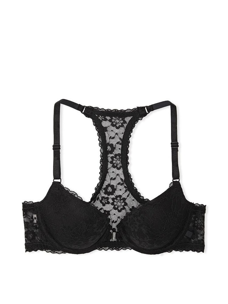 Victoria's Secret Black Lightly Lined Demi Racerback Bra - Image 3 of 3