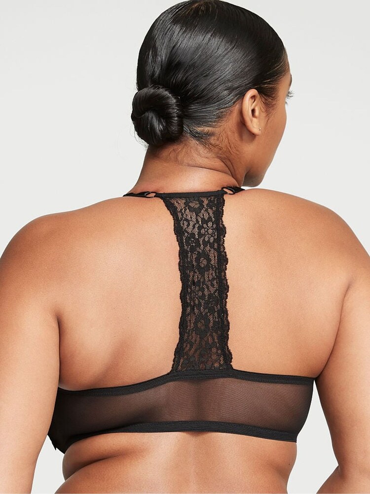Victoria's Secret Black Lace Front Close Push Up Bra - Image 2 of 3
