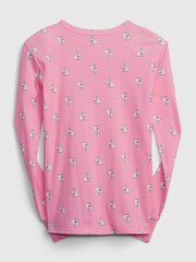 Gap Pink Bunny Print Long Sleeve Pyjamas - Image 4 of 5