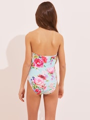 Lipsy Blue Floral Swimsuit - Image 3 of 4