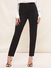 Friends Like These Black Stretch Pintuck Smart Trousers - Image 1 of 4