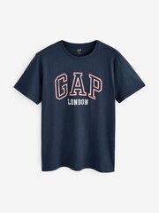 Gap Blue London Logo Short Sleeve Crew Neck T-Shirt - Image 3 of 3
