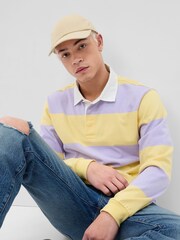 Gap Yellow Stripe Rugby Polo Shirt - Image 1 of 1