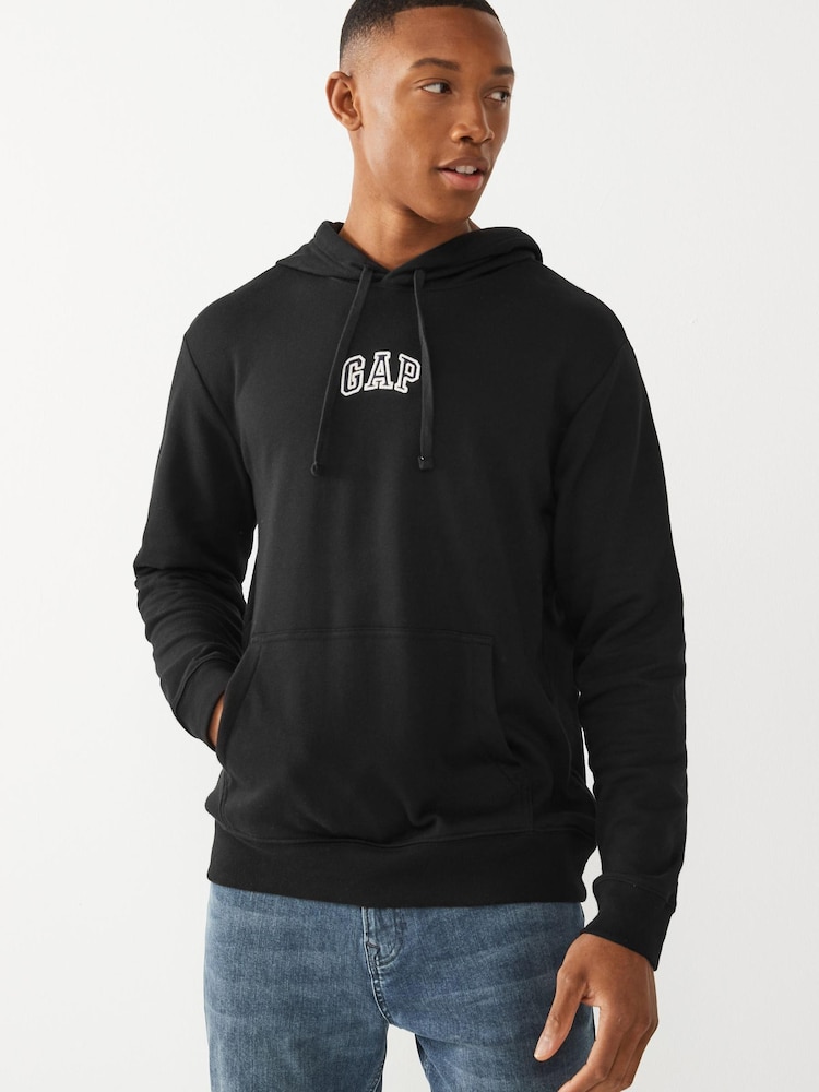 Gap Black Mini Logo Hoodie - Image 1 of 4 Gap Black Mini Logo Hoodie - Image 1 of 4