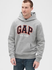 Gap Grey New York Logo Hoodie - Image 1 of 1