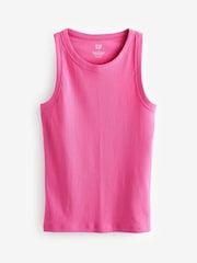 Gap Pink High Neck Vest Tank Top - Image 1 of 1