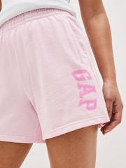 Gap Pink High Rise Logo Jogger Shorts - Image 5 of 6