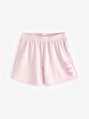 Gap Pink High Rise Logo Jogger Shorts - Image 6 of 6