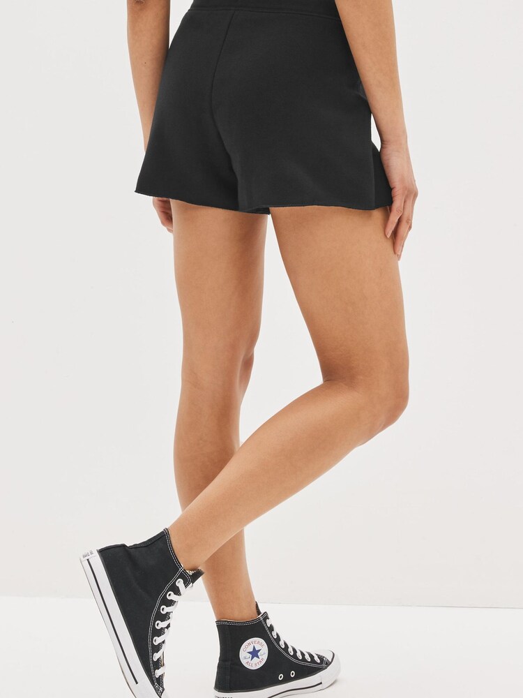 Gap Black Disney Mickey Mouse Logo Jogger Shorts - Image 2 of 4 Gap Black Disney Mickey Mouse Logo Jogger Shorts - Image 2 of 4